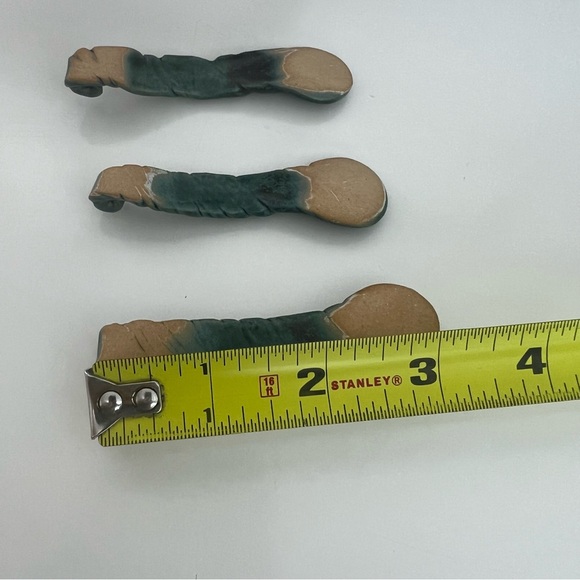 Handmade Pottery Farmhouse Condiments Tray With Mini Spoons - Picture 12 of 12